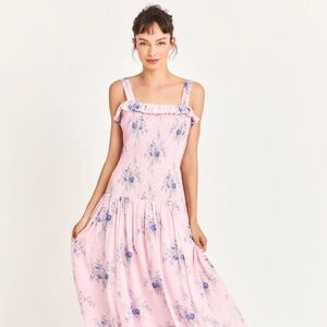 NWT LoveShackFancy Bello Drop Waist Dress